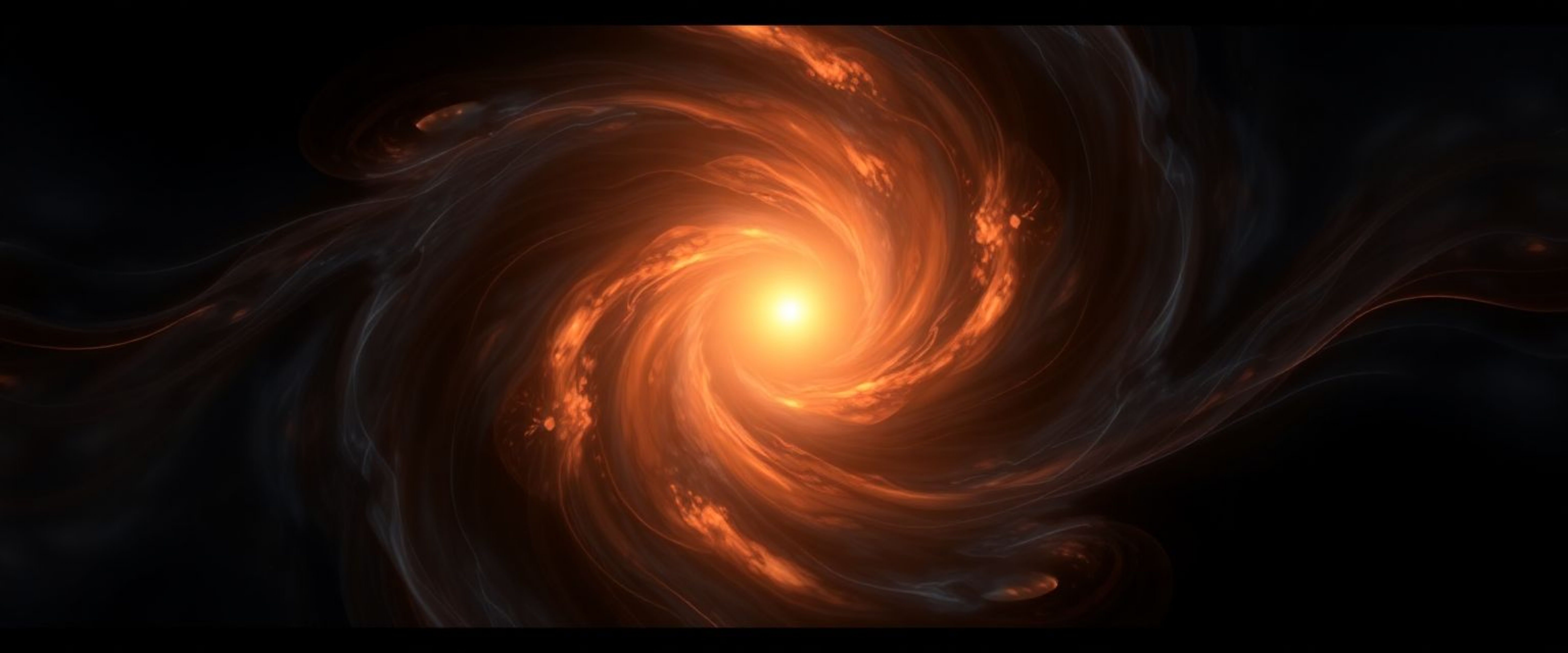 A swirling galaxy or nebula