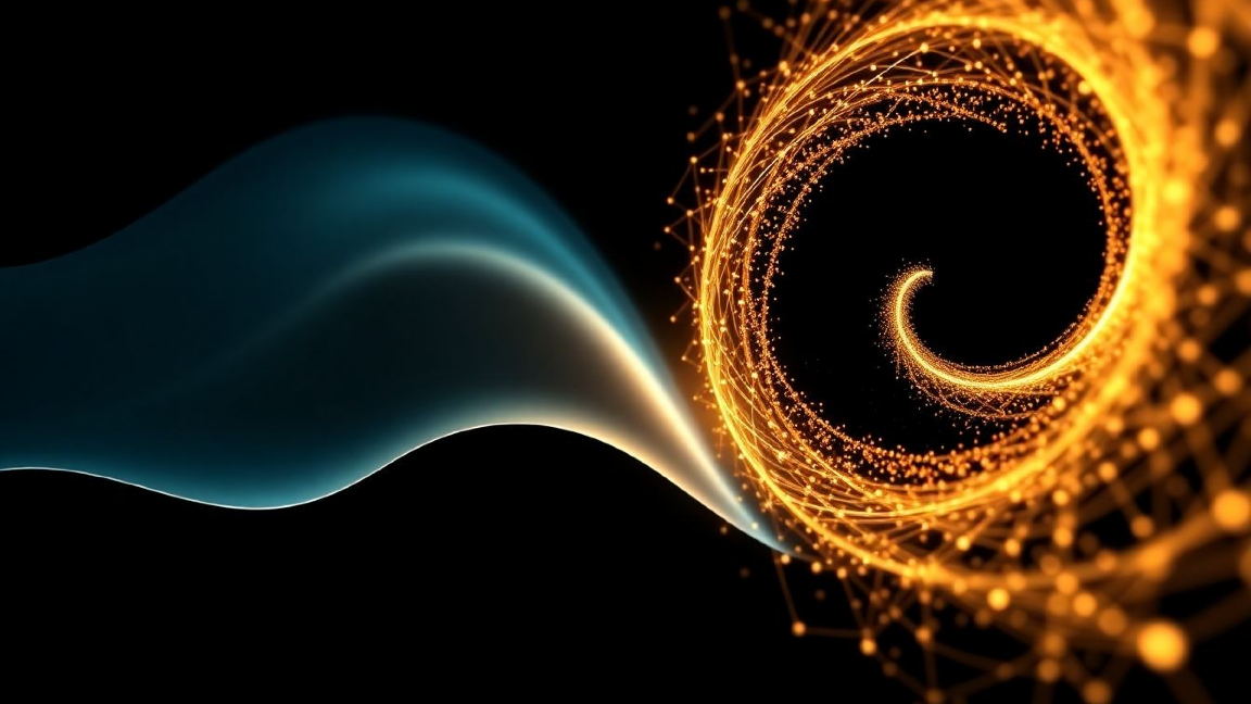 A swirling galaxy or nebula